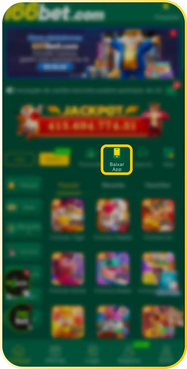 Inicie o processo e baixe o 166Bet APK no seu aparelho Android agora mesmo.