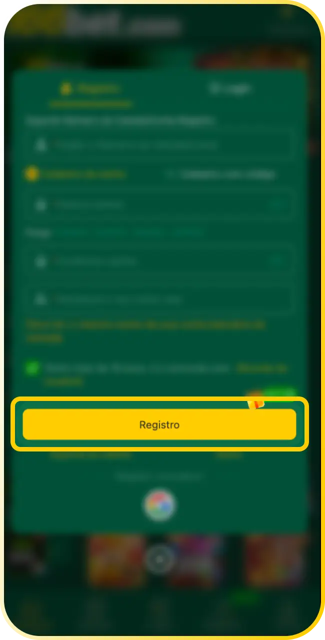 Confirme as informações do seu registo na 166bet e faça seu primeiro depósito.