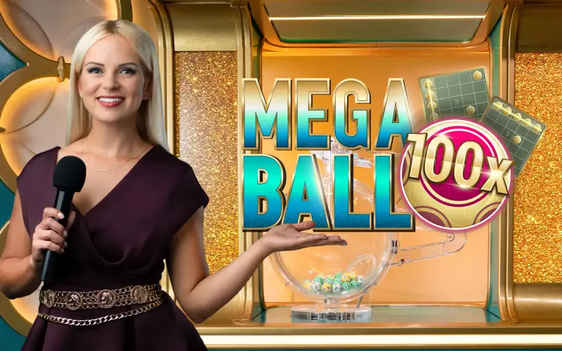 Teste sua sorte no eletrizante Mega Ball ao vivo disponível no cassino 166bet.